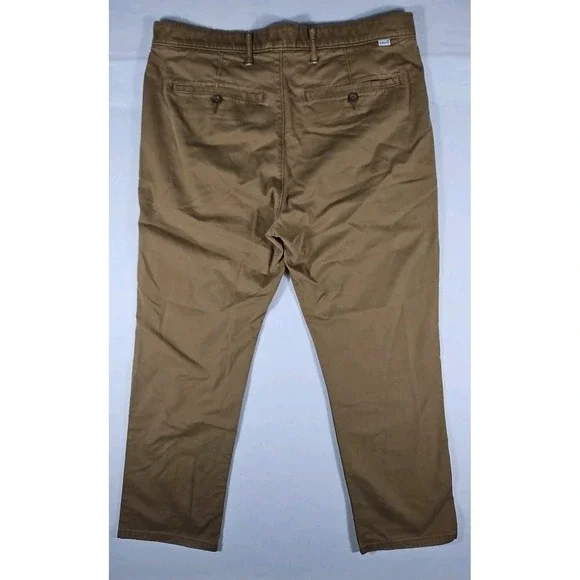 Levis Straight Stretch Chino Pants Mens 36x30 Khaki - Picture 6 of 13